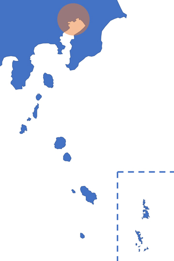 獲られる場所：地図